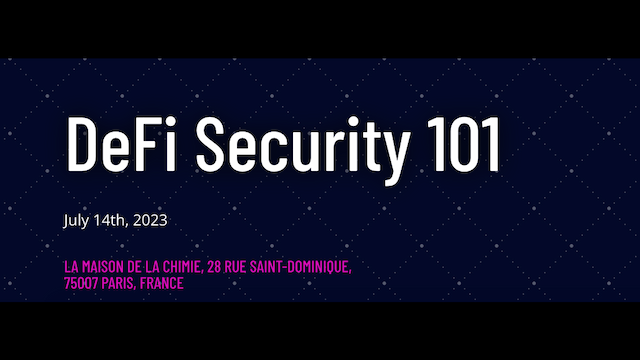 DeFi Security 101
